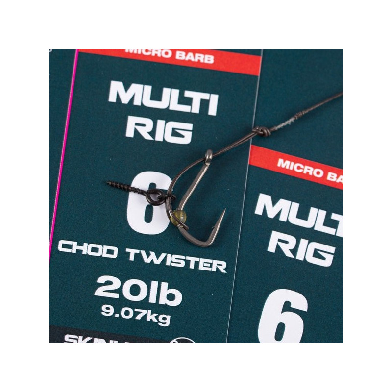 Przypon karpiowy NASH Multi Rig z mikrozadziorem hak 4 Przypon karpiowy NASH Multi Rig z mikrozadziorem hak 4