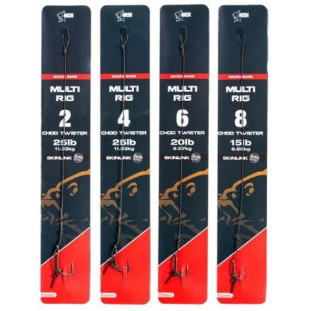 Przypon karpiowy NASH Multi Rig z mikrozadziorem hak 2 Przypon karpiowy NASH Multi Rig z mikrozadziorem hak 2
