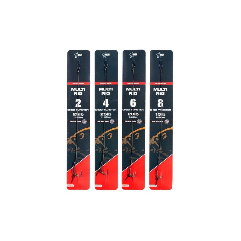 Przypon karpiowy NASH Multi Rig z mikrozadziorem hak 6 Przypon karpiowy NASH Multi Rig z mikrozadziorem hak 6