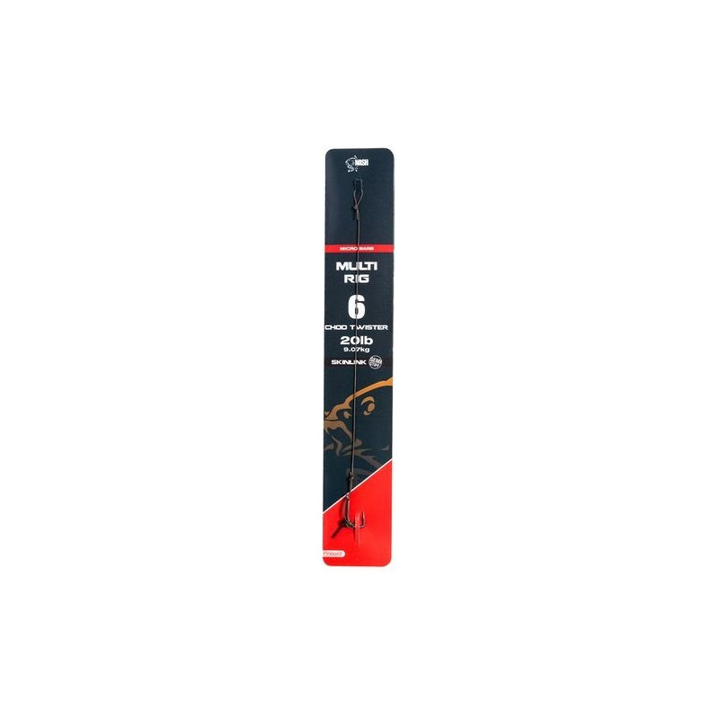 Przypon karpiowy NASH Multi Rig z mikrozadziorem hak 8 Przypon karpiowy NASH Multi Rig z mikrozadziorem hak 8