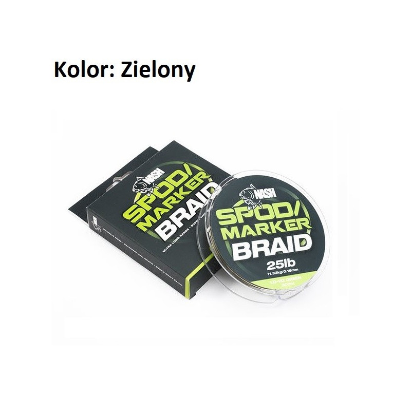 Plecionka NASH Spod & Marker Braid 300m - 0.18mm 25lb żółty Plecionka NASH Spod & Marker Braid 300m - 0.18mm 25lb żółty