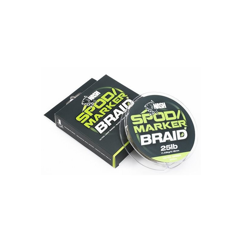 Plecionka NASH Spod & Marker Braid 300m - 0.18mm 25lb zielony Plecionka NASH Spod & Marker Braid 300m - 0.18mm 25lb zielony