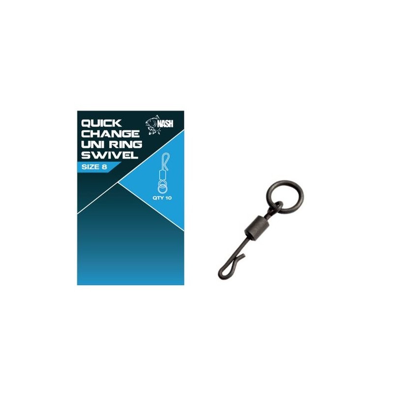 Krętlik NASH Quick Change Ring Swivel Size 8 roz. 8 Krętlik NASH Quick Change Ring Swivel Size 8 roz. 8