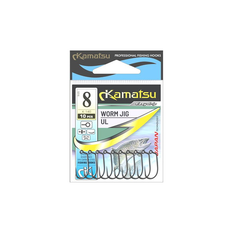 Haczyki Kamatsu Worm Jig UL roz. 10