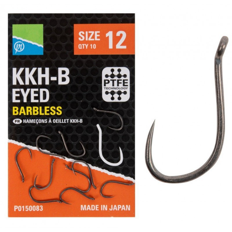Haczyki Preston - KKH-B EYED Barbless hak 10