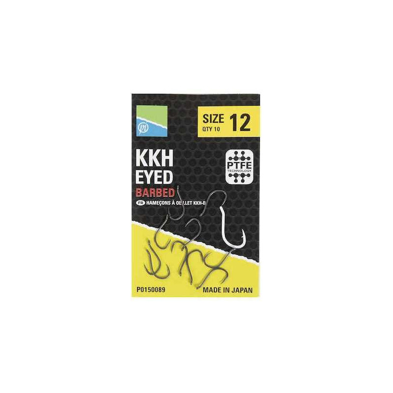 Haczyki Preston - KKH EYED BARBED hak 12 Haczyki Preston - KKH EYED BARBED hak 12
