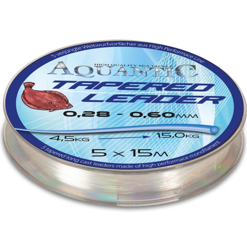 Żyłka Aquantic Tapered Leader 0,28-0,60mm Żyłka Aquantic Tapered Leader 0,28-0,60mm