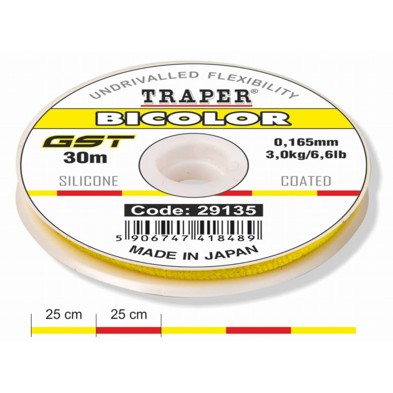 Żyłka Traper GST Bicolor 30m / 0,185mm Żyłka Traper GST Bicolor 30m / 0,185mm