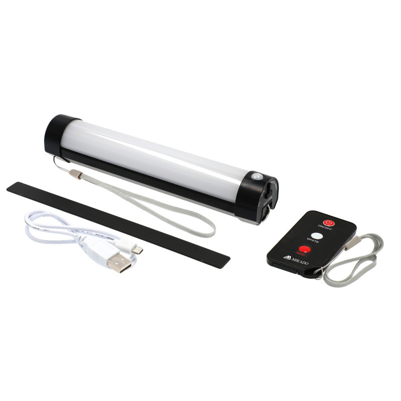 Lampka namiotowa z pilotem i USB - IR BIVVY LIGHT AML02-01 Mikado Lampka namiotowa z pilotem i USB - IR BIVVY LIGHT AML02-01 Mikado