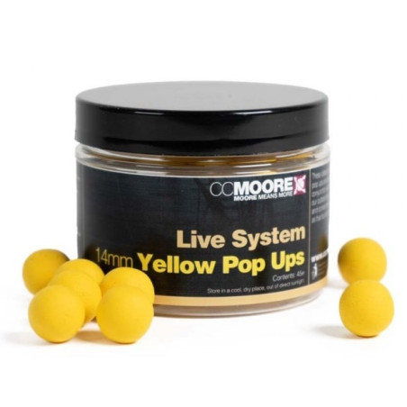 Kulki CC Moore Pop Ups 14mm - Live System Yellow Kulki CC Moore Pop Ups 14mm - Live System Yellow