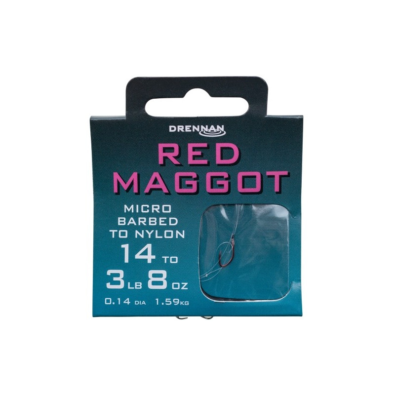 Gotowe przypony RED MAGGOT roz. 18 Drennan Gotowe przypony RED MAGGOT roz. 18 Drennan