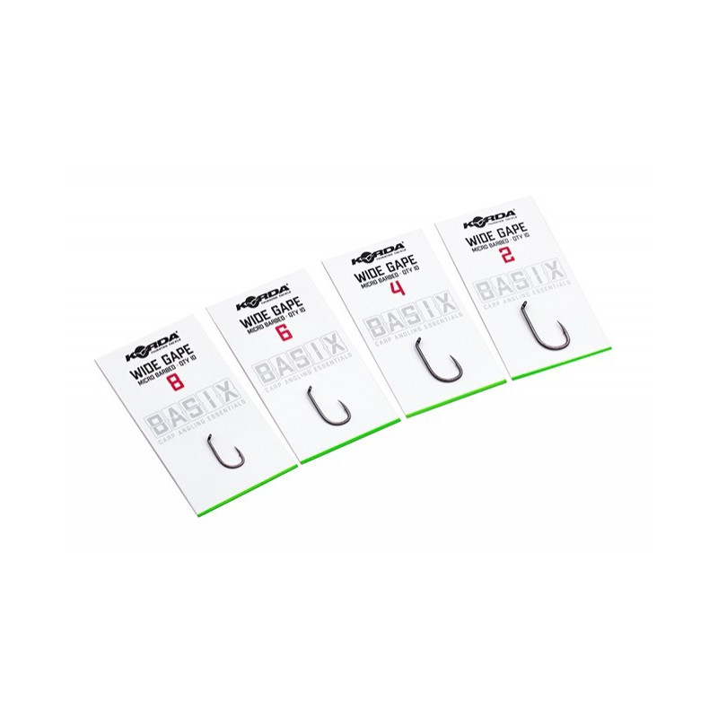Haczyki karpiowe Korda Basix Hook Wide Gape hak 6 Haczyki karpiowe Korda Basix Hook Wide Gape hak 6