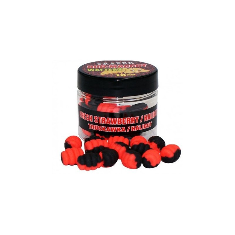 Przynęta Traper Duo-Maggot Wafters Method Feeder 25 g / 10mm / Truskawka/Halibut Przynęta Traper Duo-Maggot Wafters Method Feeder 25 g / 10mm / Truskawka/Halibut