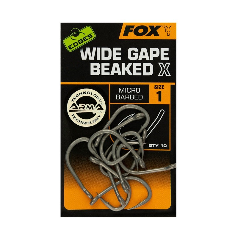 Haczyki karpiowe FOX WIDE GAPE BEAKED X Edges hak 4