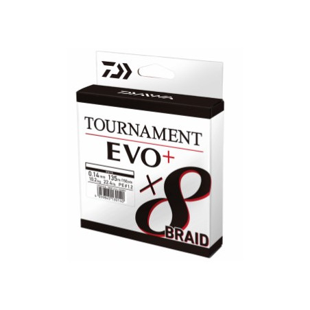 Plecionka Daiwa Tournament X8 EVO+ / Biały 135m / 0,16mm