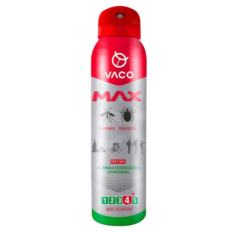 Spray MAX na komary, kleszcze, meszki 100 ml DV00074 VACO Spray MAX na komary, kleszcze, meszki 100 ml DV00074 VACO