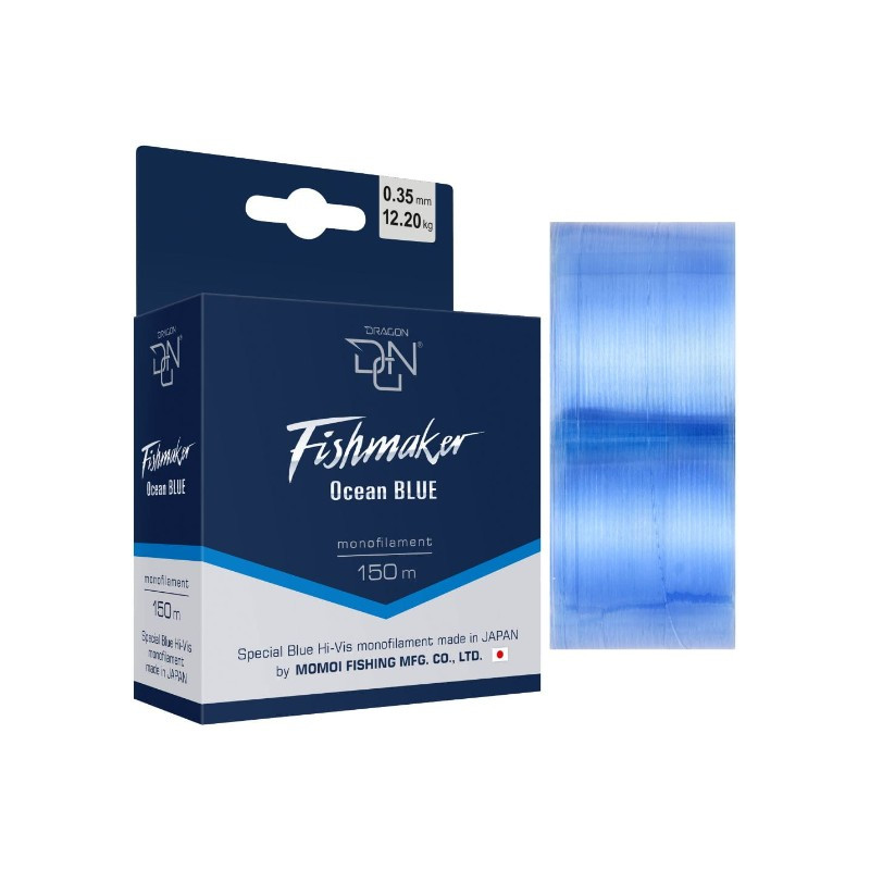 Żyłka Dragon Fishmaker Ocean Blue 50m / 0.162mm Żyłka Dragon Fishmaker Ocean Blue 50m / 0.162mm
