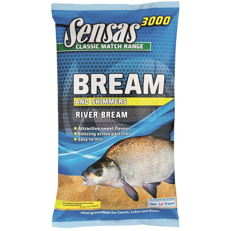 Zanęta Sensas 3000 1kg - River Bream Zanęta Sensas 3000 1kg - River Bream