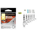 Krętlik Kamatsu Hyper Strong Rolling Swivel z Agrafką Fastlock Snap K-1010 roz. 12 Krętlik Kamatsu Hyper Strong Rolling Swivel z Agrafką Fastlock Snap K-1010 roz. 12