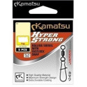 Krętlik Kamatsu Hyper Strong Rolling Swivel z Agrafką Fastlock Snap K-1010 roz. 12 Krętlik Kamatsu Hyper Strong Rolling Swivel z Agrafką Fastlock Snap K-1010 roz. 12