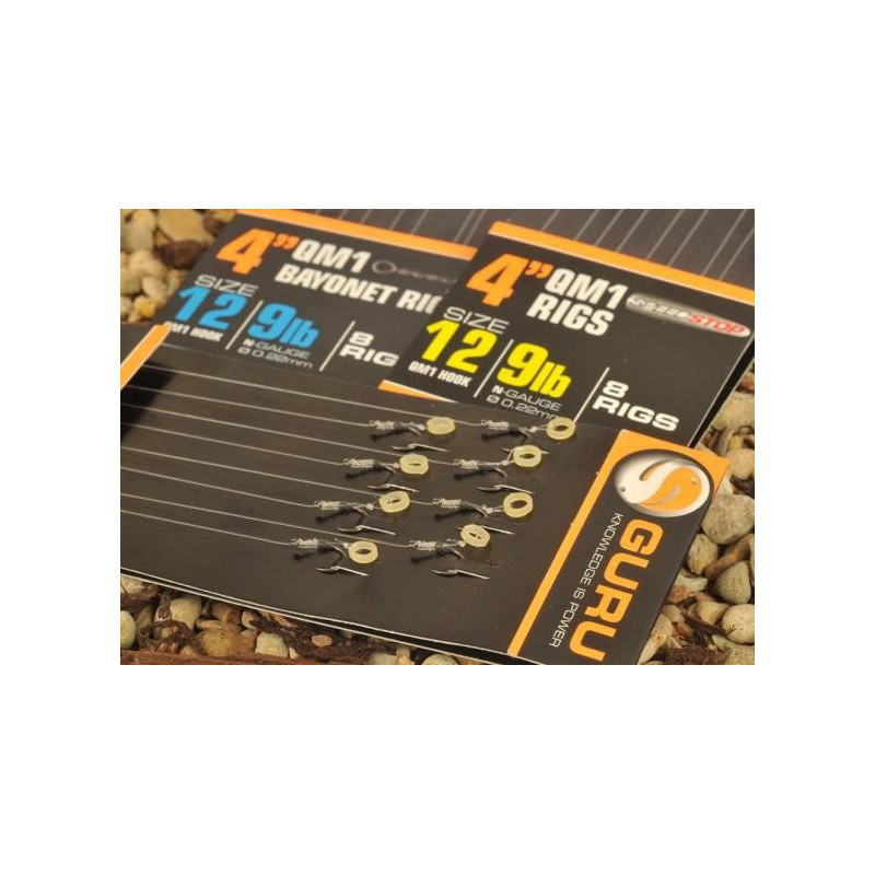 Przypony Guru READY RIG 4" BAIT BANDS QM1 - 10 cm hak 14 Przypony Guru READY RIG 4" BAIT BANDS QM1 - 10 cm hak 14