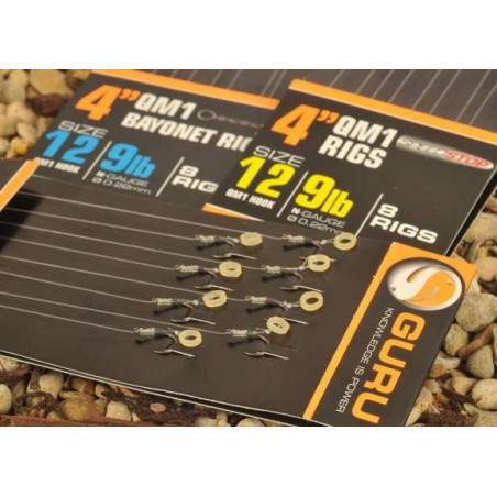 Przypony Guru READY RIG 4" BAIT BANDS QM1 - 10 cm hak 16 Przypony Guru READY RIG 4" BAIT BANDS QM1 - 10 cm hak 16