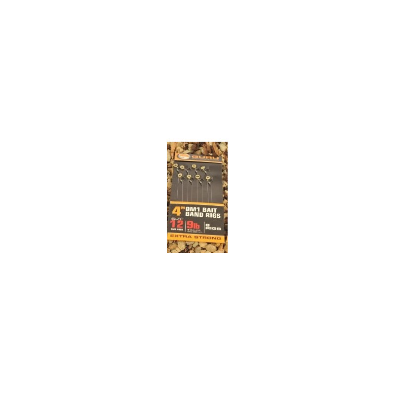 Przypony Guru READY RIG 4" BAIT BANDS QM1 - 10 cm hak 18 Przypony Guru READY RIG 4" BAIT BANDS QM1 - 10 cm hak 18