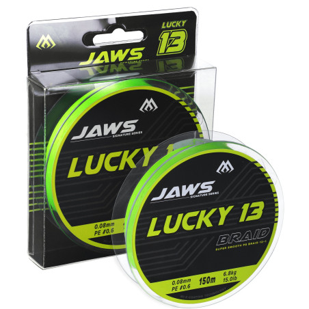 Plecionka Mikado JAWS LUCKY 13 Fluo Zielona 150m 0,16mm