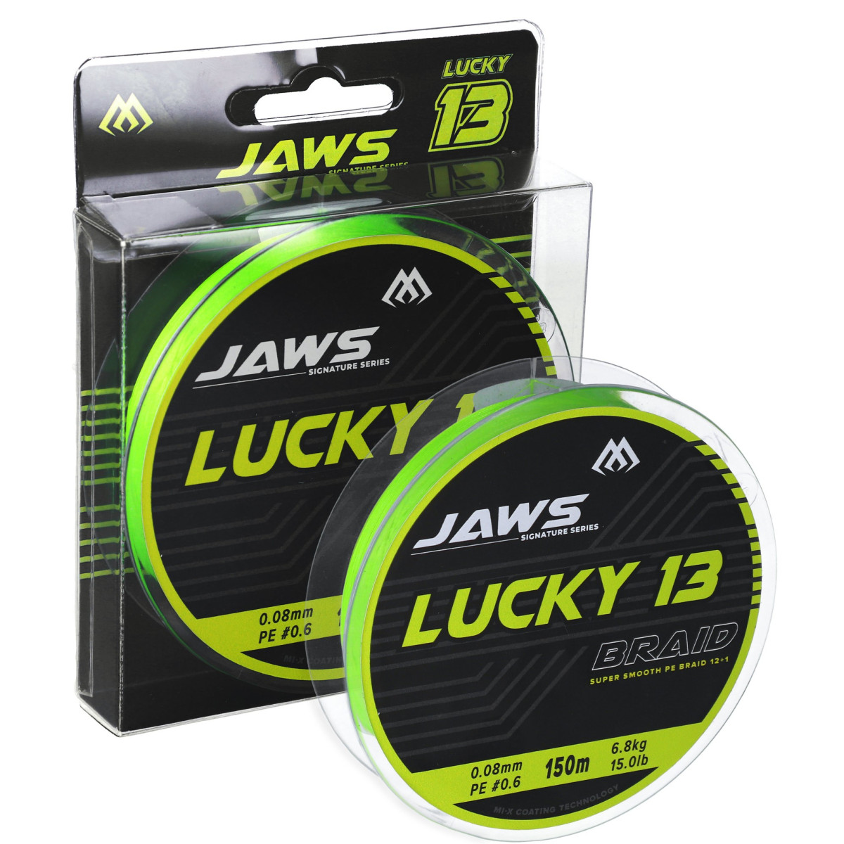 plecionka-jaws-lucky-13-fluo-zielona-150m-mikado plecionka-jaws-lucky-13-fluo-zielona-150m-mikado