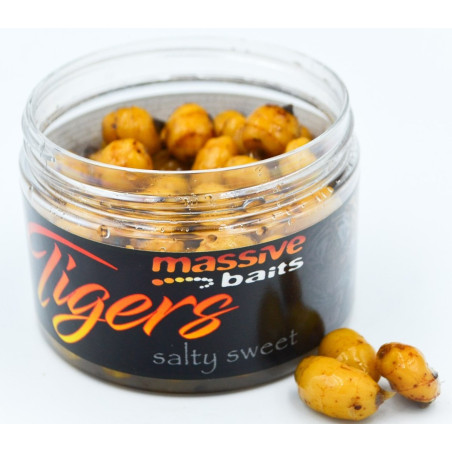 Przynęta Massive Baits Salty Sweet Tigers 150ml - Milky Cream Przynęta Massive Baits Salty Sweet Tigers 150ml - Milky Cream