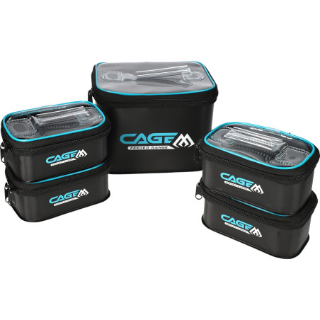 Pojemnik EVA - CAGE ACC BOX SYSTEM - ZESTAW 002 UWI-CF-002-SET / 1 x (22,5 x 18 x 16 cm) + 4 x (16 x 10 x 8,5 cm) Mikado