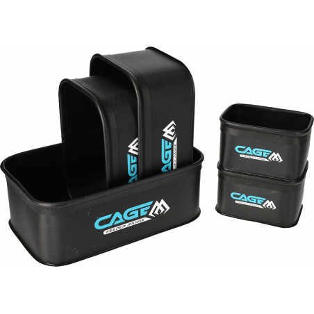Pojemnik EVA - CAGE BAIT BOX SYSTEM - ZESTAW 003 UWI-CF-003-SET / 1 x ( 27x17x9,5cm) + 1 x (24x15x8,5cm) + 1 x (21x14,5x8cm) + 2