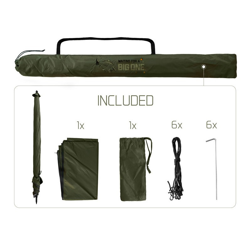 Parasol Delphin ze ściankami bocznymi Big One Carp 250