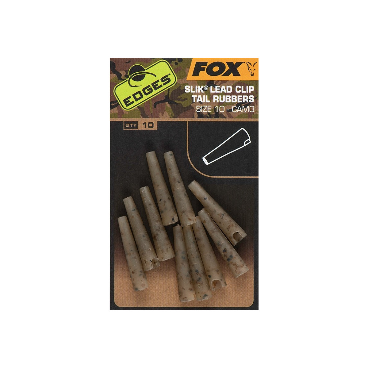 nasadki-edges-camo-slik-lead-clip-tail-rubber-fox nasadki-edges-camo-slik-lead-clip-tail-rubber-fox