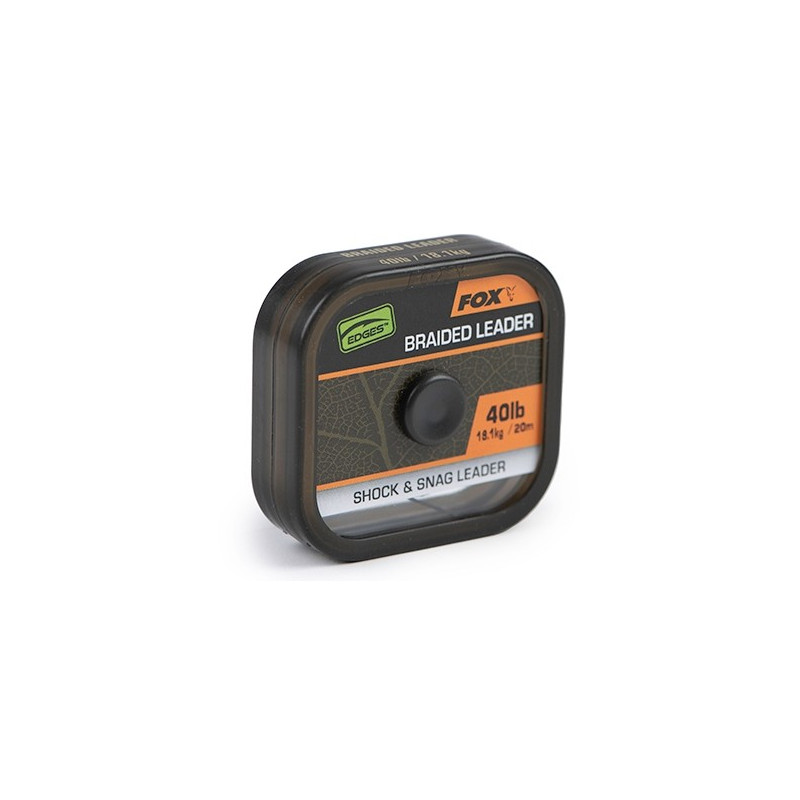 Plecionka FOX Edges Naturals Braided Leader 20m - 50lb Plecionka FOX Edges Naturals Braided Leader 20m - 50lb