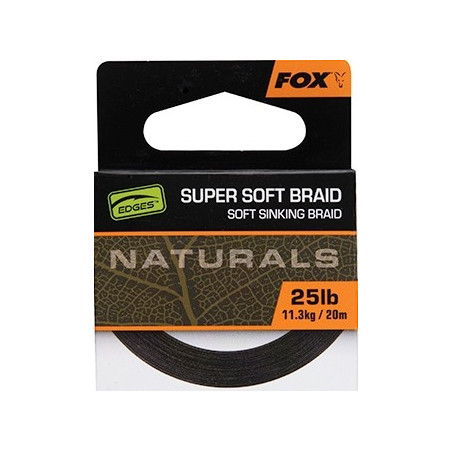 Plecionka FOX EDGES Naturals Soft Braid Hooklength 20m Plecionka FOX EDGES Naturals Soft Braid Hooklength 20m
