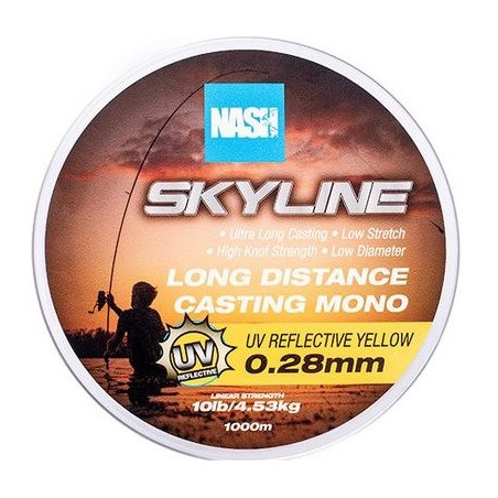 Żyłka rzutowa NASH Skyline Mono UV Yellow 1000m / 0.28mm Żyłka rzutowa NASH Skyline Mono UV Yellow 1000m / 0.28mm