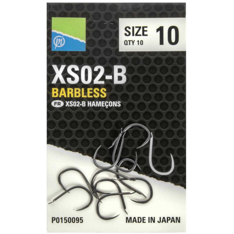 Haczyki Preston XS02-B Barbless Spade hak 10 Haczyki Preston XS02-B Barbless Spade hak 10