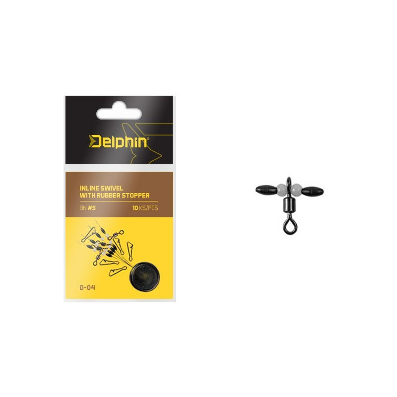 Zestaw Inline swivel with rubber stopper 969D04004 Delphin Zestaw Inline swivel with rubber stopper 969D04004 Delphin