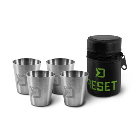 Zestaw kieliszków ze stali nierdzewnej Reset 30 ml Delphin Zestaw kieliszków ze stali nierdzewnej Reset 30 ml Delphin