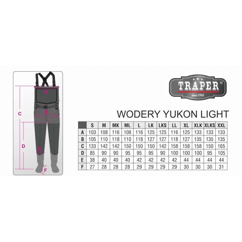 Wodery Traper Yukon Light roz. XLKS Wodery Traper Yukon Light roz. XLKS