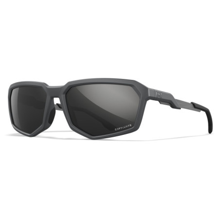 Okulary Wiley X Recon Captivate Polarized Black Mirror Grey Matte Grey Frame