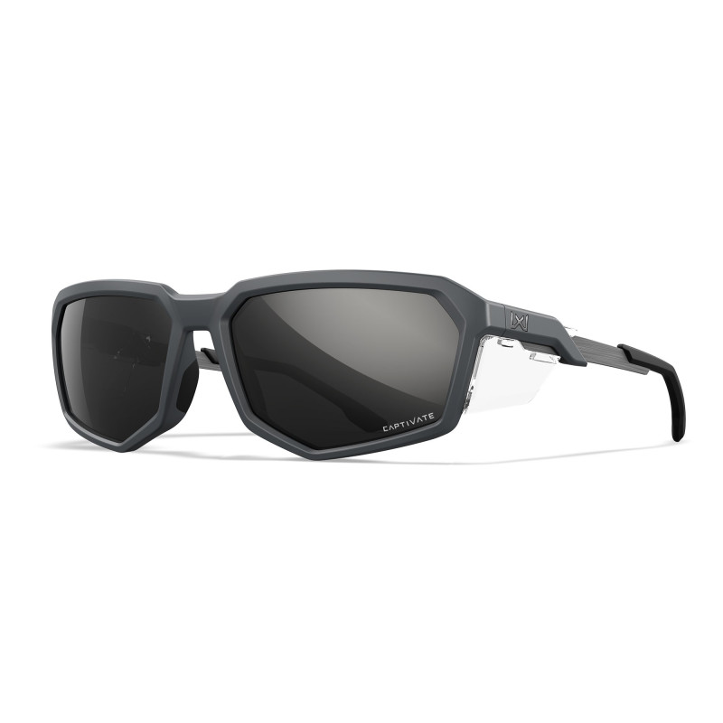 Okulary Wiley X Recon Captivate Polarized Black Mirror Grey Matte Grey Frame Okulary Wiley X Recon Captivate Polarized Black Mirror Grey Matte Grey Frame