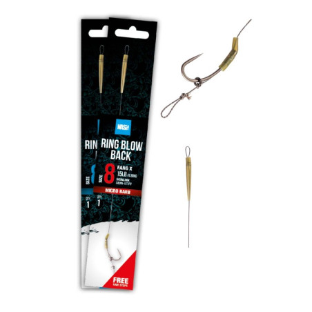 Przypon Karpiowy Tube Blow Back Rig Barbless roz. 6 NASH Przypon Karpiowy Tube Blow Back Rig Barbless roz. 6 NASH