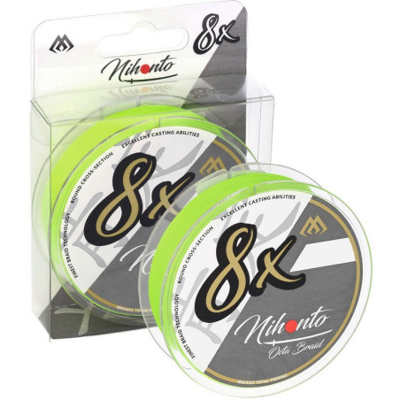 Plecionka Mikado Nihonto Octa Braid 150m -  0,20mm fluo