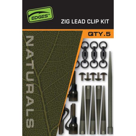 Zestaw EDGES Naturals Zig Lead Clip Kit FOX Zestaw EDGES Naturals Zig Lead Clip Kit FOX