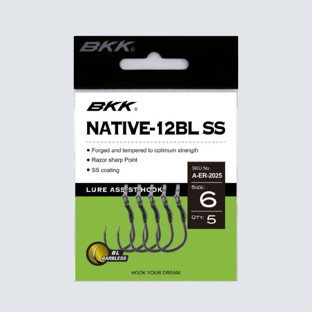 Haki Bezzadziorowe Native 12BL SS hak 4 BKK
