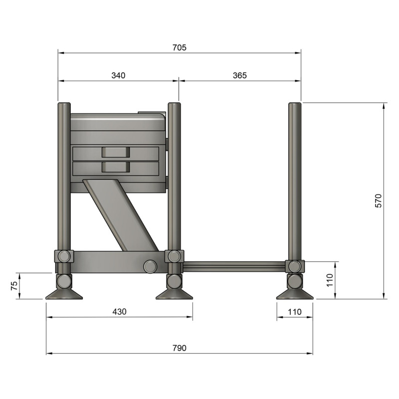 Kosz NYTRO SLS36 - siedzisko 21500004 Kosz NYTRO SLS36 - siedzisko 21500004