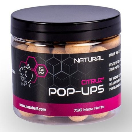 Kulki NASH Citruz Pop Ups New Natural 75g / 12 mm Kulki NASH Citruz Pop Ups New Natural 75g / 12 mm