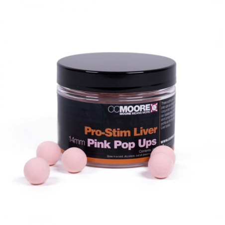 Kulki CC Moore Pro-Stim Liver Pop Ups 14mm - Pink Kulki CC Moore Pro-Stim Liver Pop Ups 14mm - Pink
